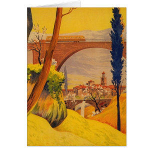 Cartão Vintage Viagem