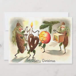 Cartão Vintage Victorian Christmas