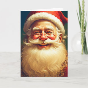 Cartão Vintage Victorian Santa Claus