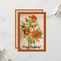 Vintage Vintage Vitoriana Poppy Botânica, Vítima