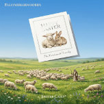 Cartão Vintage Watercolor Lamb & Bunny Silver Easter<br><div class="desc">Celebrate the season with the timeless charm of our “Vintage-Modern Fusion” Easter card. This 5” x 7” vertical card features a beautiful watercolor illustration of a sweet lamb and cute bunny, framed by a delicate sage green pin-stripe border for a sophisticated, “Grandmillennial” look. The front makes a premium statement with...</div>