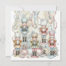 Cartão Vintage Watercolor Nutcracker