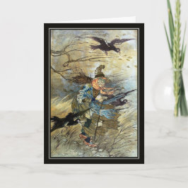 Cartão Vintage Witch de Charles Folkard