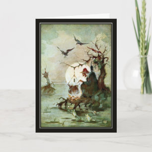 Cartão Vintage Witch de Vladimir Kirin