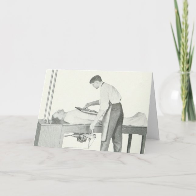 Cartão Vintage X-Ray Man (Frente)