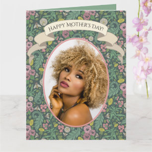 Cartão Vintage Yellow Dandelions Rosa Pansy Faces