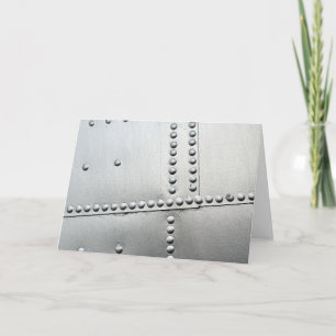 Cartão Vintagem de Skin Aircraft Aluminium