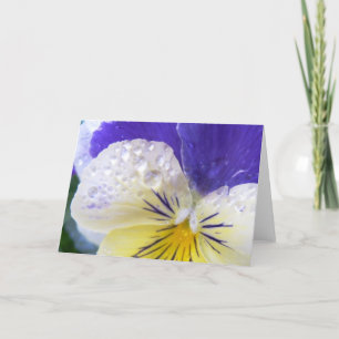Cartão Viola Flowers Greeting Card