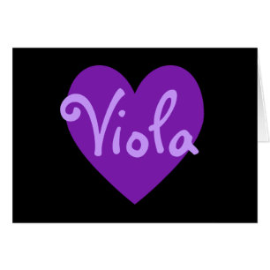 Cartão Viola no roxo
