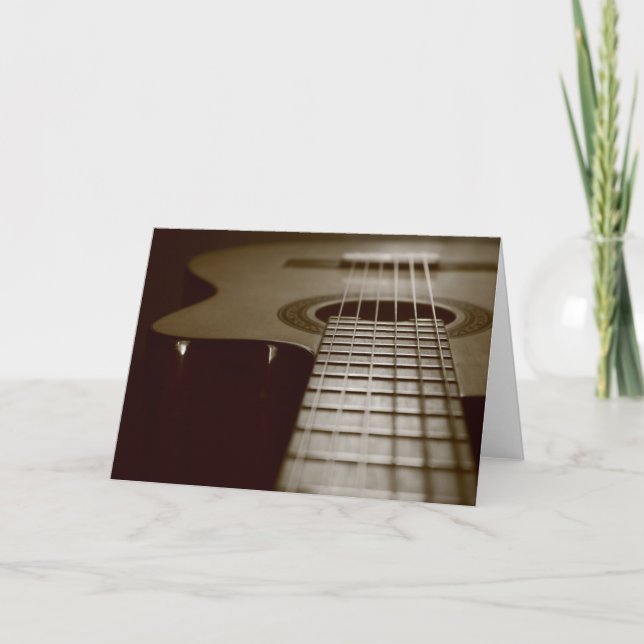 Cartão Violão acústico (Frente)