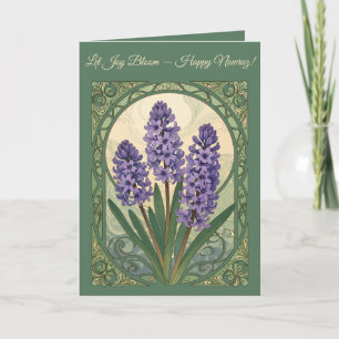 Cartão Violet Sonbol Nowruz Jacinto em Flor