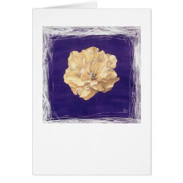 Cartão violeta do cravo (Frente)