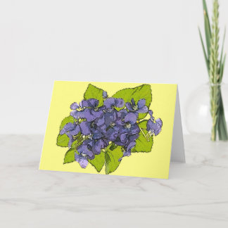 Cartão Violetas2013