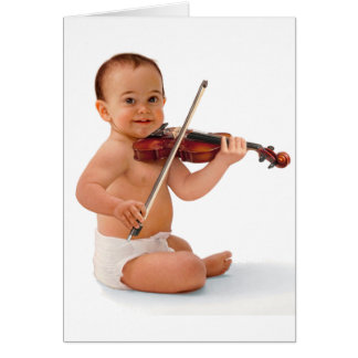 Cartão Violin Baby