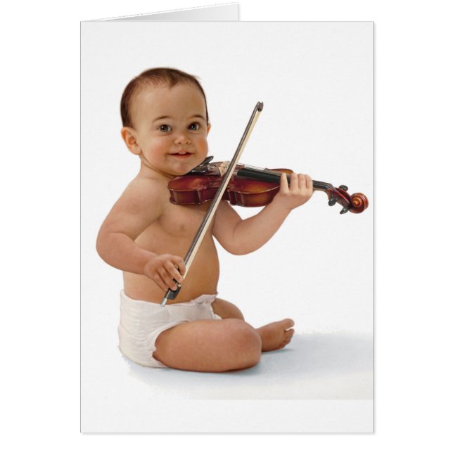 Cartão Violin Baby (Frente)