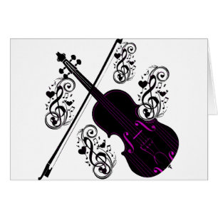 Cartão Violin, Rocking Love_