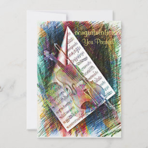 Cartão Violin Sketch