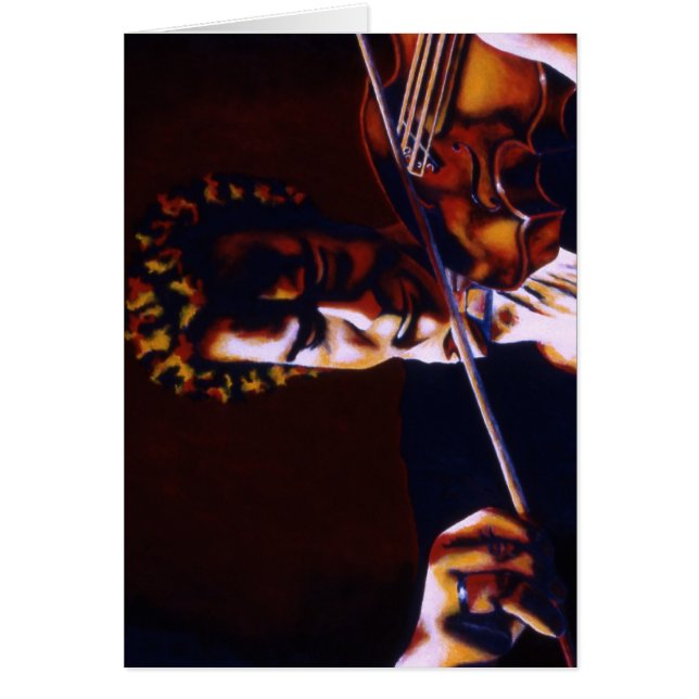 Cartão Violinista (Frente)