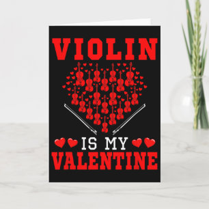 Cartão Violino É Meu Instrumento de Valentim Equipe Coraç