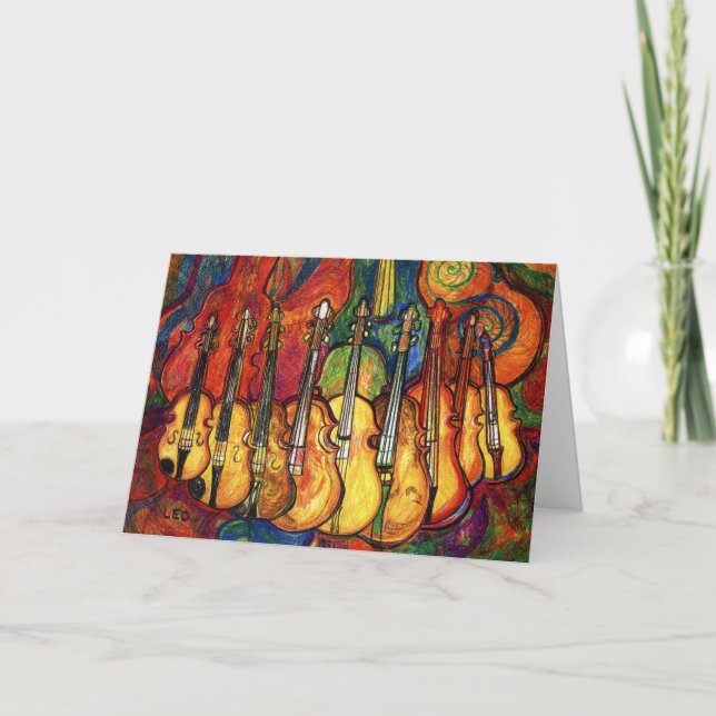 Cartão Violinos (Frente)