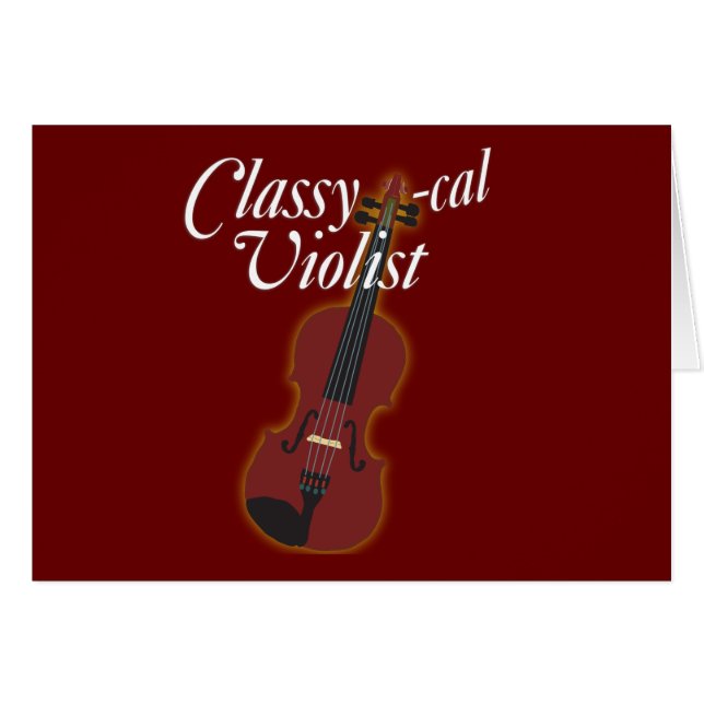Cartão Violist Elegante-cal (Frente Horizontal)