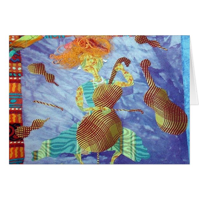 Cartão Violoncelo mágico (Frente Horizontal)