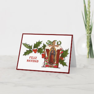Cartão Virgem de Guadalupe Natal Religioso Hispânico
