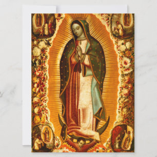 Cartão Virgem de Guadalupe Nossa Senhora Mãe Maria