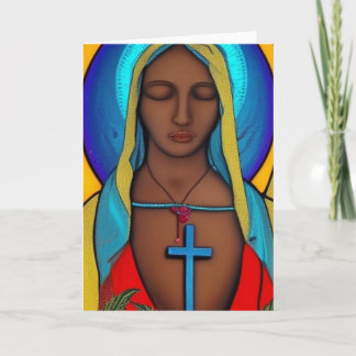 Cartão Virgem Maria