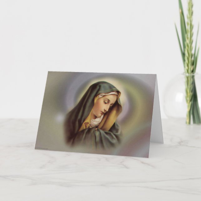 Cartão Virgem Maria 2 (Frente)