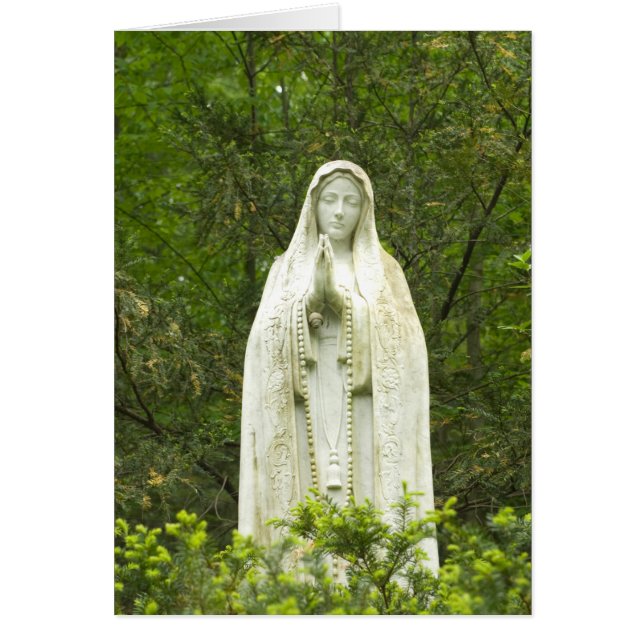 Cartão Virgem Maria da Carta Religiosa (Frente)