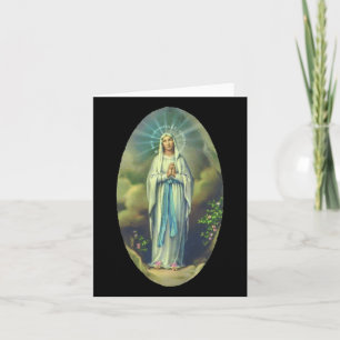 Cartão Virgem Maria De Lourdes Nossa Senhora Presente Cri