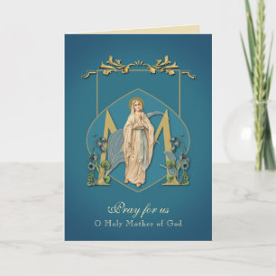 Cartão Virgem Maria Imaculada Conceição Mãe Religiosa