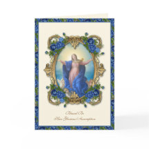 Virgem Maria Religiosa Floral Católica Assunção