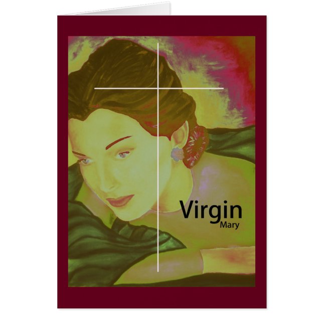 Cartão virgem mary (Frente)