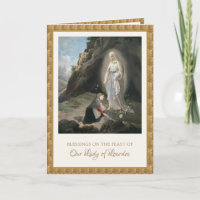 Virgem Religiosa Maria Lourdes St. Bernadette