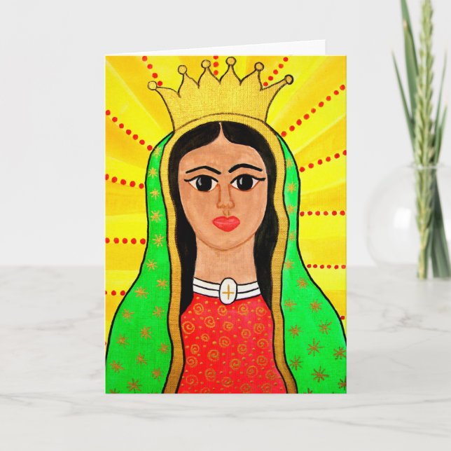 Cartão Virgen de Guadalupe (Frente)