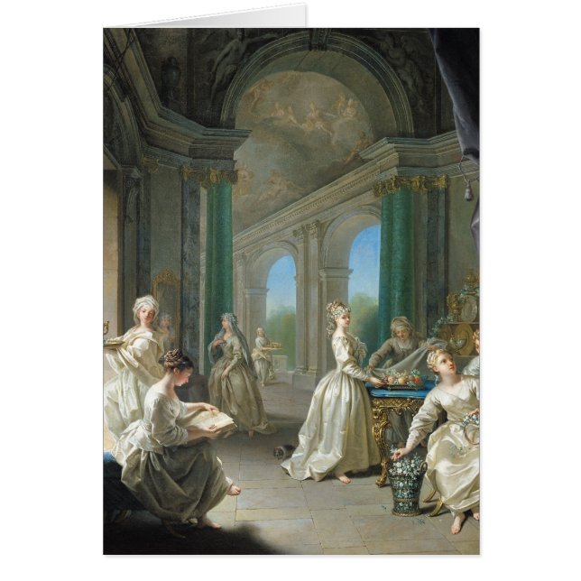 Cartão Virgens modernas, 1728 (Frente)