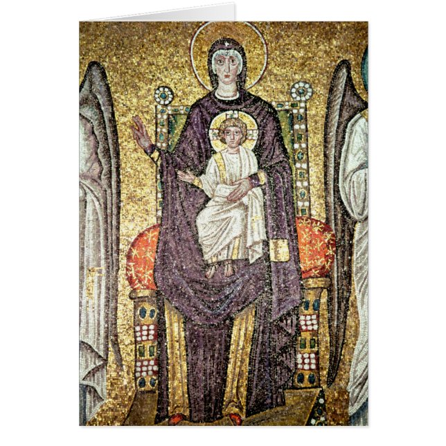 Cartão Virgin e criança (Frente)