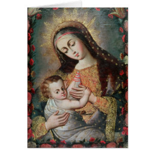 Cartão Virgin e criança 2