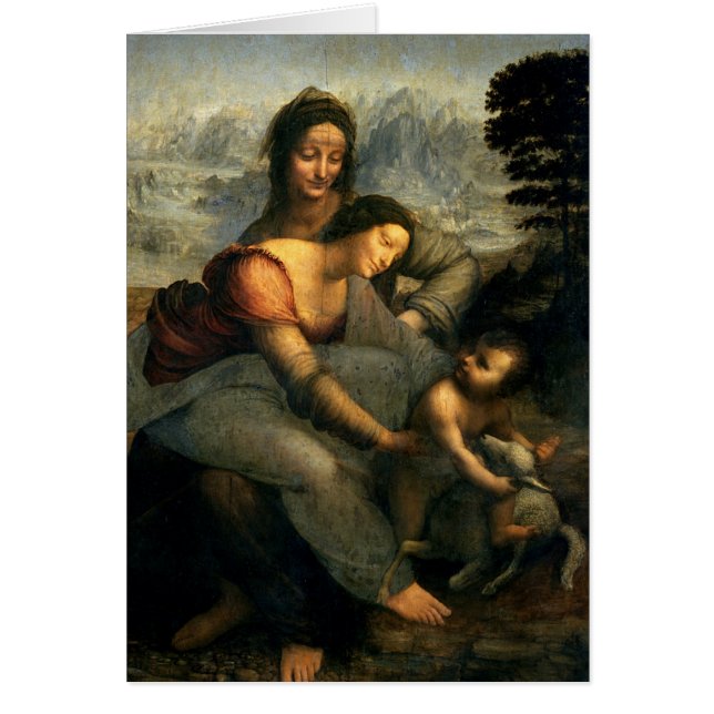 Cartão Virgin e criança com St Anne, c.1510 (Frente)