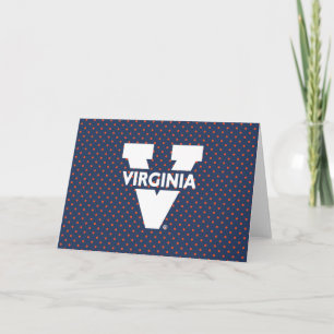 Cartão Virginia Cavaliers Polka Dots