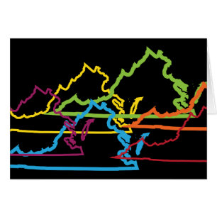 Cartão virginia pride blur