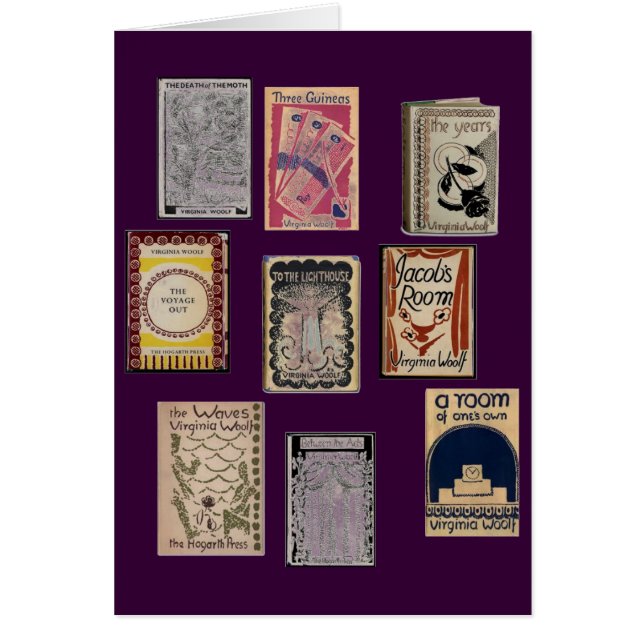 Cartão Virginia Woolf Books (Frente)