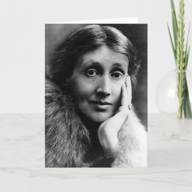 Cartão Virginia Woolf Portrait (Frente)