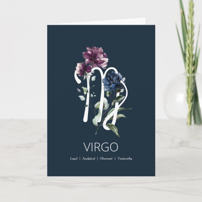 Cartão Virgo Birthday Card (Frente)