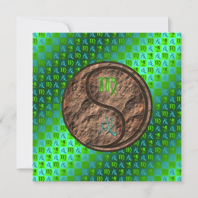 Cartão Virgo & Earth Dog (Frente)