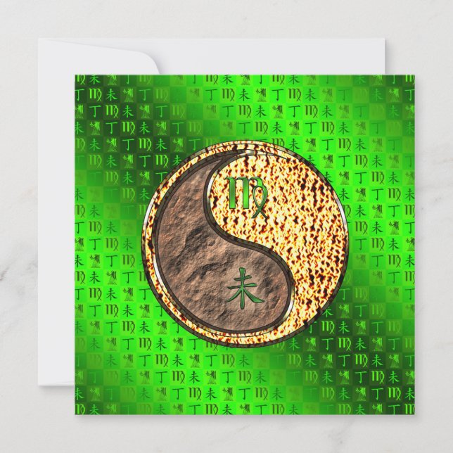 Cartão Virgo & Fire Goat (Frente)