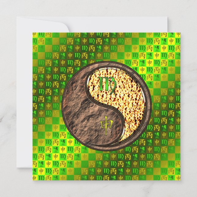 Cartão Virgo & Fire Monkey (Frente)