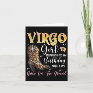 Cartão Virgo Zodiac Sinal Indo Para O Meu Semestre de Ani